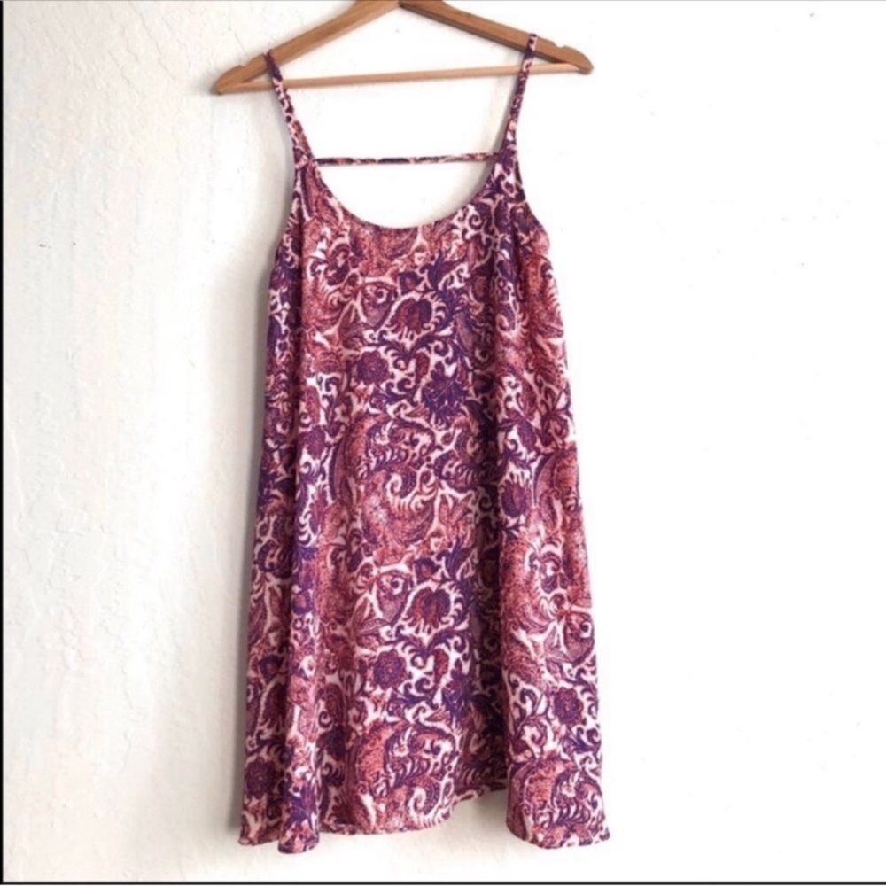 Intimately Free People Emily purple slip dress 
Paisley print XS